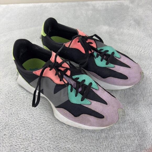 New Balance 327 Black Dark Violet Women's Size 9.5 US - WS327PB - Picture 1 of 13